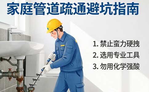 家庭管道疏通避坑指南：自己动手还是呼叫专业师傅？