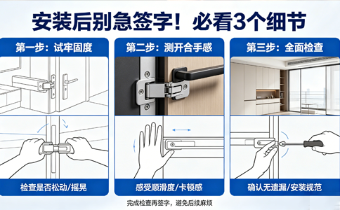 安装师傅走后别急着签字！盯着这3个细节，才不算白忙活